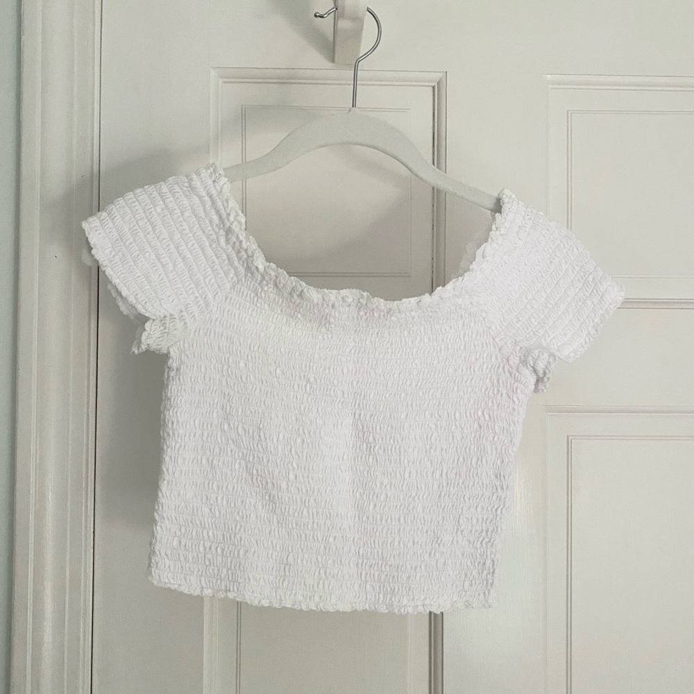 Abercrombie W's shirred crop top, size S